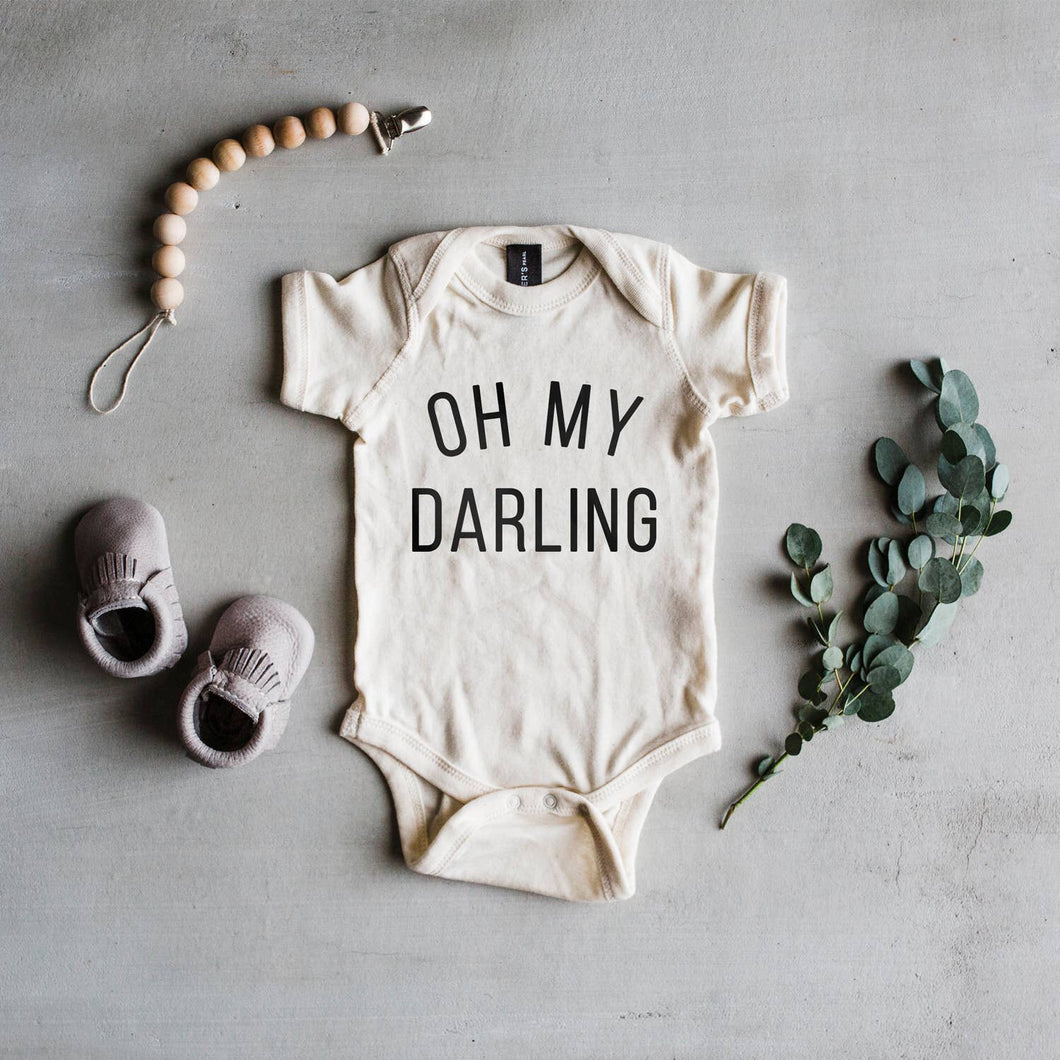 Oh My Darling Baby Bodysuit - Cream
