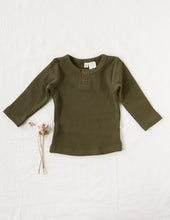 Load image into Gallery viewer, Willow waffle Long Sleeve - Olive